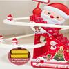 Animated Christmas Tree Ski Slope, Musical Gingerbread Ski Slope, Electric Santa Climbing Slide Track with LED Lights & Music, with 3/5 Characters (2set -with 5 Characters) view 4
