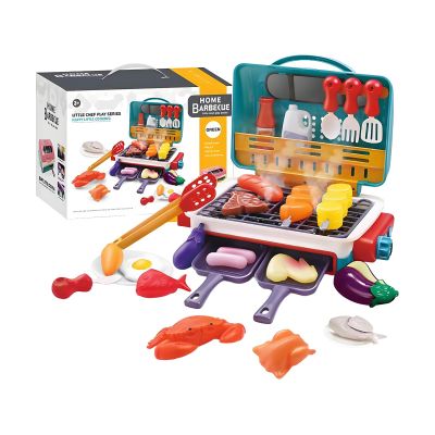 BBQ Playset - Color Changing Pretend Cooking Set, Interactive Outdoor Acting Toy, Fun Learning Activity, Realistic Grill Experience, Safe Imaginative Play for Boys, Girls, Children