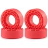 For Axial For SCX24 1/24 For TRX-4M 1/18 4Pcs 1.3 Inch Rubber Tires Silicone Insert Foam RC Crawler Car Upgrade Accessories Part Rc Upgrade Components(Red) view 1
