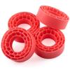 For Axial For SCX24 1/24 For TRX-4M 1/18 4Pcs 1.3 Inch Rubber Tires Silicone Insert Foam RC Crawler Car Upgrade Accessories Part Rc Upgrade Components(Red) view 2