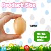 18 PCS Wooden Fake Chicken Eggs,Wood Nest Egg Faux Egg for Crafts,Nesting Box,Easter,DIY, Help Hens Lay Eggs view 2
