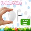 18 PCS Wooden Fake Chicken Eggs,White Wood Nest Egg Faux Egg for Crafts,Nesting Box,Easter,DIY, Help Hens Lay Eggs view 2