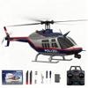 X-MechFun C138 Remote Control Helicopter, RC ERA BELL206 6-Channel Single-Rotor Flybarless RC Helicopter, 1/33 Scale RTF Aircraft Model Gift with Optical Flow view 1