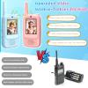 ZealSound Video Walkie Talkies for Age 3-12 Boys Girls, 2 Pack Walkie Talkies with Screen, Voice Effects, Indoor Outdoor Toys for Family Games, Camping, Hiking, Christmas Birthday Gifts (Blue/Pink) view 2