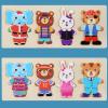 Magnetic Dress Up Dolls - Sorting and Matching Preschool Learning Activities, Wooden Bear Family Puzzle, Educational Fun Toy, Kids Development Game, Boys Girls Children 11.81x5.12x1.77 Inches view 4