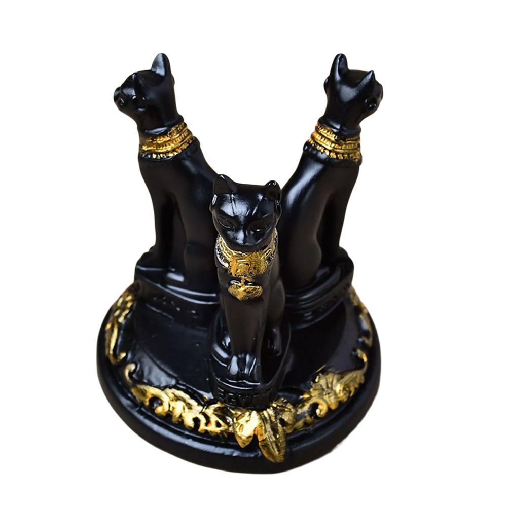 AOOOWER Lovely Cats Crystals Sphere Stands Resin Bases With Grip Portable Size for Office Home Display