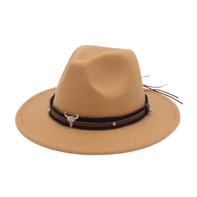 Gcroet Western Style Kids Boys Girls Cowboy Hat Cowgirl Cap Decorations for Halloween Christmas Birthday Masquerade Party... Camel