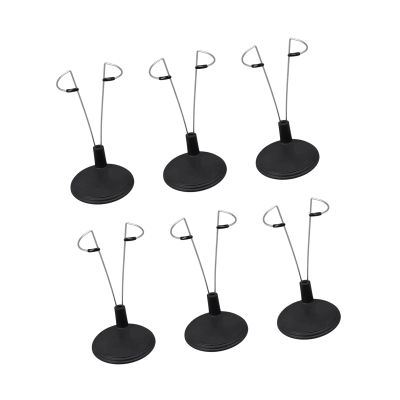 AOOOWER Multipurpose Doll Stand Set Of 6 Sturdy Metal Holders For Vinyls Fabric Plush Toy Prevents Tipping Over