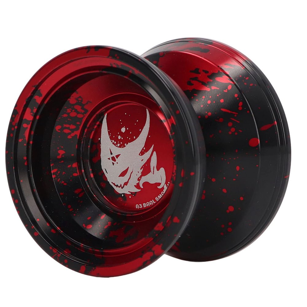 Depisuta Professional Unresponsive Yoyo, Metal Aluminum Yo Yo with Glove & 3 Yoyo Strings, Christmas Birthday Gifts for Kids & Adults, Unresponsive Yo Yo (Red)