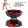 Depisuta Professional Unresponsive Yoyo, Metal Aluminum Yo Yo with Glove & 3 Yoyo Strings, Christmas Birthday Gifts for Kids & Adults, Unresponsive Yo Yo (Red) view 4