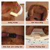 Cartoon Plush Rocking Horse Toy with Music Soothing Sound Effect, Widened seat Belt, Indoor and Outdoor Rocking Toy view 2