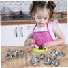 Gcroet Toy Kitchen Sets 16PCS/Set Role Play Toy Food Set for Kids Kitchen Accessories Stainless Steel Cooking Toys Play Accessories Suitable for Kids 3 Years Old and Up ... view 4
