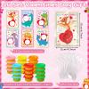 Seenelling 24 Sets Valentine's Day Modeling Clay with Cards Mini Modelings Dough Bulk Valentine Gifts for Kid Valentines Goodies Bag Filler Classroom Gift Exchange Party Favor(Dinosaur) view 2