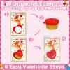 Seenelling 24 Sets Valentine's Day Modeling Clay with Cards Mini Modelings Dough Bulk Valentine Gifts for Kid Valentines Goodies Bag Filler Classroom Gift Exchange Party Favor(Dinosaur) view 3