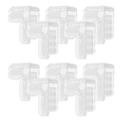 FRCOLOR 10pcs Clear Corner Guards with Adhesive Transparent Table Edge Protectors for Furniture Easy Install Safety Bumpers for Desks Cabinets and Home Proofing