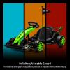 24V Electric Go Kart for Kids, Electric Drift Kart Outdoor Race Car, Ride on Toy Drifting Car with 2x200w Motors, 7.5 Mph Speed, Length Adjustment view 2