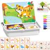 Magnetic Dress Up Puzzle, 2026 New Magnetic Puzzles Face Dress Up Travel Game, Magnetics Face Toy, Educational Facial Expression Learning Puzzle (Type A - Animal) view 1