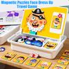 Magnetic Dress Up Puzzle, 2026 New Magnetic Puzzles Face Dress Up Travel Game, Magnetics Face Toy, Educational Facial Expression Learning Puzzle (Type A - Animal) view 2