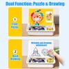 Magnetic Dress Up Puzzle, 2026 New Magnetic Puzzles Face Dress Up Travel Game, Magnetics Face Toy, Educational Facial Expression Learning Puzzle (Type A - Animal) view 3