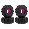 MEUS RACING 1.9" MS6 Super Bouncer Tires and Super Soft Silicone Rubber Inserts for Axial SCX10 TRX4 Redcat Gen8 1/10 RC Crawler view 1
