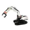 StrucToys RC Excavator for Adults, 1/14 Scale 22CH Alloy Metal Construction Truck with Interchangeable Attachments,Grabber,Claw,Drill view 4