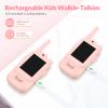 Video Walkie Talkies for Kids, 2 Pack Rechargeable Toddler Toys for Game Party Camping, Christmas(Pink-Pink) view 3