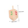 Toyvian 10 Pcs Wooden Spinning Tops Natural Wood Gyro for Hand-Eye Coordination and Cognitive Development Safe Craft for Fiesta view 2