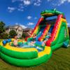 Inflatable Commercial Grade Water Slide: 22.5 ft (L) for Adults & Teenagers - Large Pool, Premium PVC, 1100W Blower, Crocodile Style - for Backyard Party Outdoor view 1