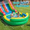 Inflatable Commercial Grade Water Slide: 22.5 ft (L) for Adults & Teenagers - Large Pool, Premium PVC, 1100W Blower, Crocodile Style - for Backyard Party Outdoor view 3