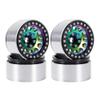 1. 9 Inch Aluminum Beadlock Wheels Colorful Compatible with 1 10 Scale RC Crawler Cars Like VS4 10 TF2 BRX02 GS02F CMX and Similar Models view 1
