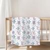 Fairytale Dragon Love Stars Rainbow Baby Blankets for Boy Girl Cute Dragons Purple Soft Flannel Nursery Bed Blankets for Infant Toddler Crib Stroller Fantasy Animal Swaddle Receiving Blanket 50x60 view 3