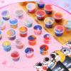 28 Pack Valentines Day Gifts for Kids School Classroom - Galaxy Slime Stress Relief Fidget Toys with Valentines Day Cards, School Classroom Exchange, Valentines Class Party Favors view 2