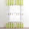 HooHero Green Natural Leave Pattern Printed Semi Gauze Sheer Curtains Home Decoration for Living Kids Nursery Room Bedroom view 1