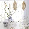HooHero Green Natural Leave Pattern Printed Semi Gauze Sheer Curtains Home Decoration for Living Kids Nursery Room Bedroom view 3