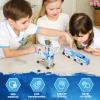 Hjhyqex 2-in-1 Mars Deer Transformation Car Toy  Magnetic Robot & Dinosaur Deformation for Kids for Boys and Girls | Ideal for Birthdays & Christmas (Blue) view 3