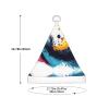 FFGhjk Rotating and colliding watercolor Printing Christmas hats for kids, suitable for Christmas costumes, party gifts, and holiday outfits. view 3