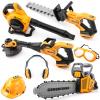 Arrowbash Kids Gardening Tool Set with Leaf Blower, Chainsaw & Trimmer, Realistic Outdoor Toy with Sound & Light for Summer Outdoor Toys view 1