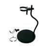 Action Figure Stand Flexible Arms Tabletop Centerpiece, Portable Adjustable Home Decor Stable with Clips Display Base for 1/6, Round view 1