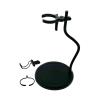 Action Figure Stand Flexible Arms Tabletop Centerpiece, Portable Adjustable Home Decor Stable with Clips Display Base for 1/6, Round view 2