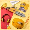Arrowbash Kids Chainsaw Toy with Realistic Sound & Moving Chain, Summer Outdoor Play Tool for Boys Age 3-8, 5 Pcs Safety Gear Included view 3