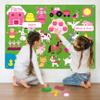 Meyrwoy Felt Story Board Farm-Themed 41x29.5 Inch Felt Board for Toddlers with Grommet Educational Imaginative Cartoon for Home, Preschool, Toddler Activities view 4