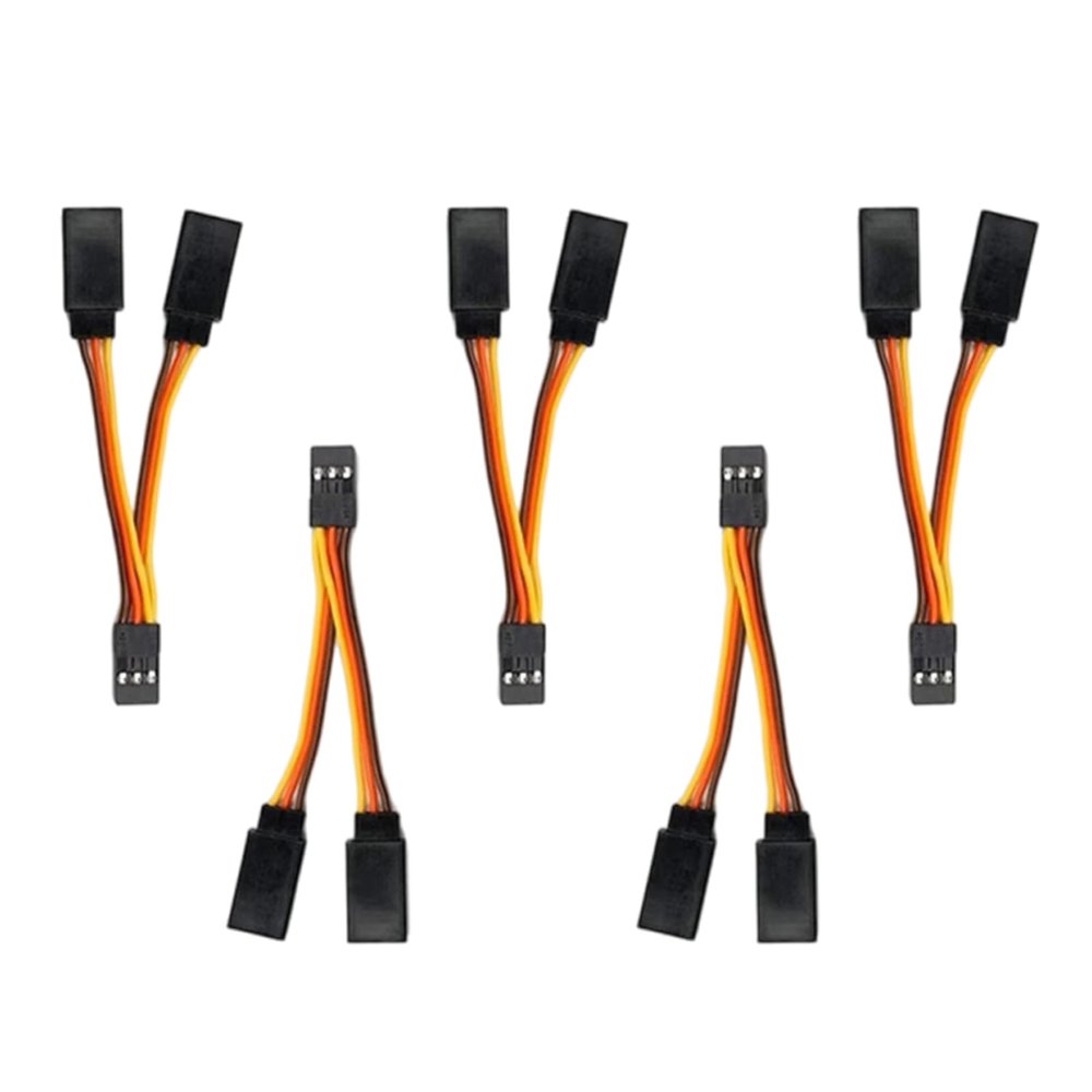 5Pcs 5cm 30Core Servo Y Extension Cord Leads Wire for Model Car and Fixed Wing Aircrafts Remote Controls Servo Wire