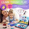 ROHSCE Magnetic Paper Dolls for Girls 4-7 Instant Camera for Kids, 71 PC Dress-Up Kit & 48MP Digital Print Camera for Creative Play, Birthday for Kids 3-12 view 2