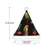 FFGhjk Rainforest Parrot Printing Christmas hats for kids, suitable for Christmas costumes, party gifts, and holiday outfits. view 3