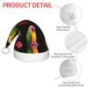 FFGhjk Rainforest Parrot Printing Christmas hats for kids, suitable for Christmas costumes, party gifts, and holiday outfits. view 4