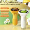 2in Screen Handheld Microscope, 2MP 100 to 1000X Zoom Real Time HD Imaging Microscope with 8 LEDs Portable Digital Magnifying Glass for Kids (White) view 3