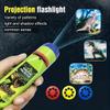 DENGWANG Dinosaur Projector Flashlight, Portable Dinosaur Projector Flashlight - 3 Discs 24 Images, Night Light Technology Toy, Projectable onto Bedroom, Ceiling, Wall and Tent (Space Technology) view 2