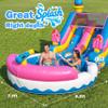 10.8 ft Inflatable Commercial Grade Water Slide with Pool: 22.5 ft (L), Premium PVC, 1100W Blower, Ice Cream Style - for Adults & Teenagers Backyard Party Outdoor view 2