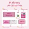 ByUniqs American Mahjong Tile Set Complete, 160 Pcs 1.2" Pink Travel Mahjong Game Set with Gift-Ready Storage Box, Tile Bag, Instructions & Accessories, Ideal Mah Jongg Beginner Gift view 2