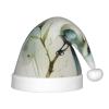 FFGhjk Watercolor bird Printing Christmas hats for kids, suitable for Christmas costumes, party gifts, and holiday outfits. view 1